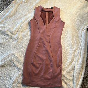 Elegant Mauve Sleeveless Dress